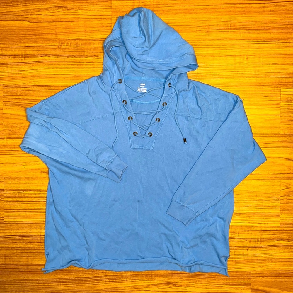 Aerie Lace Up Hoodie